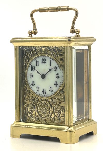 Stunning Antique French 8 day Carriage clock – ca 1900 - Image 9