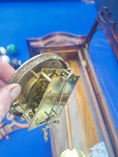 Fabulous Walnut Case Mini Vienna Regulator Wall clock – ca 1880 - Image 3