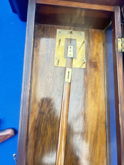 Fabulous Walnut Case Mini Vienna Regulator Wall clock – ca 1880 - Image 4