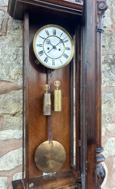 Beautiful Twin Weight regulator Vienna Wall clock – made by Lenskirch - Image 3