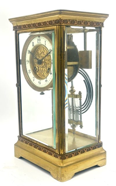 Fabulous French 4 glass regulator Mantel Clock – ca1880 - Image 4
