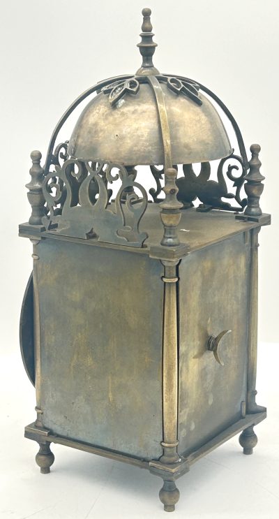 Wonderful English Style Brass Lantern Clock – ca1900 - Image 5