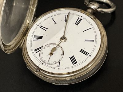 COVENTRY SOLID SILVER FUSSE POCKET WATCH - Image 5