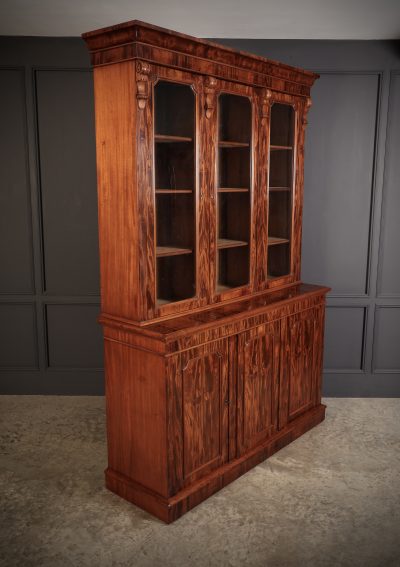 Superb Victorian Mahogany Glazed Bookcase - Image 2