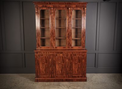 Superb Victorian Mahogany Glazed Bookcase - Image 3