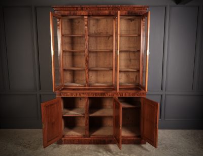 Superb Victorian Mahogany Glazed Bookcase - Image 4