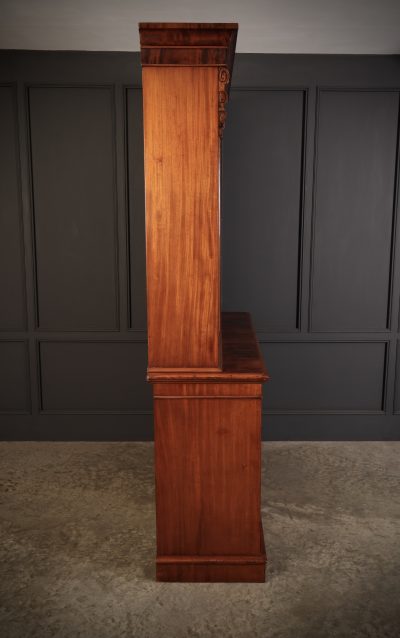 Superb Victorian Mahogany Glazed Bookcase - Image 7