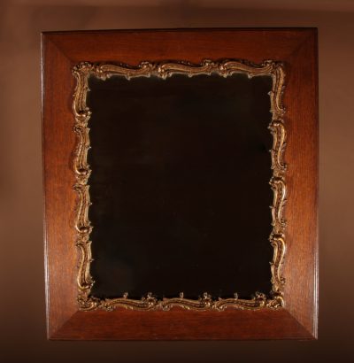 Original Oak And Gesso Framed Mirror In The Rococo Style. - Image 2