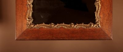 Original Oak And Gesso Framed Mirror In The Rococo Style. - Image 6