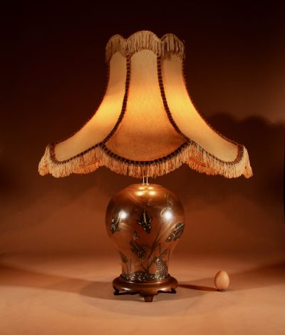 Impressive WMF - Design Paul Haustein, “Ikora Metall” Dinanderie Copper Table Lamp Circa 1927. - Image 2