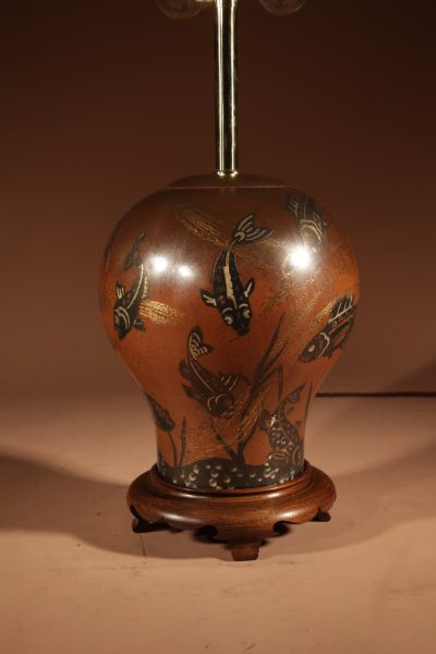 Impressive WMF - Design Paul Haustein, “Ikora Metall” Dinanderie Copper Table Lamp Circa 1927. - Image 5