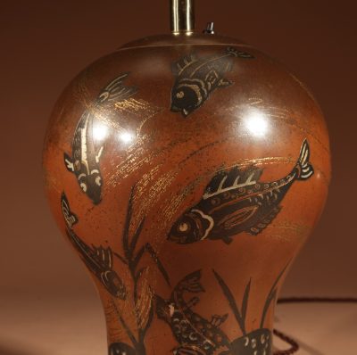 Impressive WMF - Design Paul Haustein, “Ikora Metall” Dinanderie Copper Table Lamp Circa 1927. - Image 7