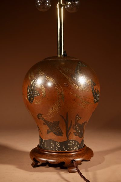 Impressive WMF - Design Paul Haustein, “Ikora Metall” Dinanderie Copper Table Lamp Circa 1927. - Image 11