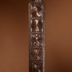 Early Dated 1661 Fine Oak Chip Carved Dutch Mangle Board. carving Antique Collectibles