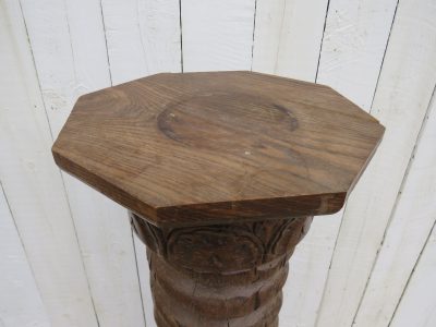 Antique French Oak Pedestal - Image 7