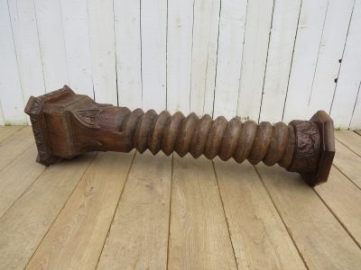 Antique French Oak Pedestal - Image 6