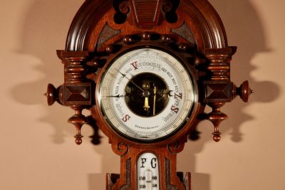 Very stylish Dutch William III Style Mahogany Barometer Thermometer Circa 1900. - Image 2