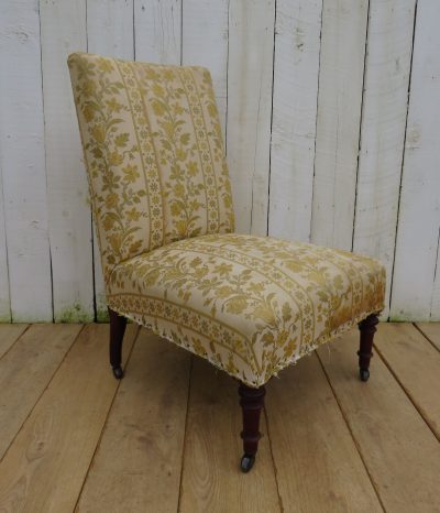 Antique French Napoleon III Slipper Chair - Image 8