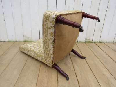 Antique French Napoleon III Slipper Chair - Image 7