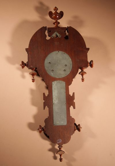 Very stylish Dutch William III Style Mahogany Barometer Thermometer Circa 1900. - Image 6