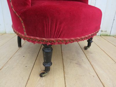 Pair Of Antique French Napoleon III Armchairs - Image 4