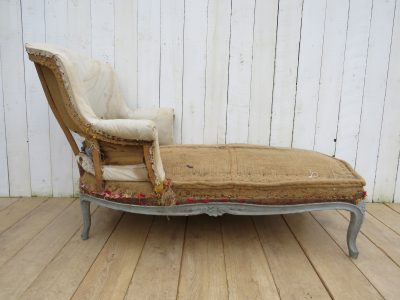 Antique French Napoleon III Daybed Chaise Longue - Image 2