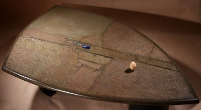 Brutalist Very Rare Shaped Signed And Dated Paul Kingma Coffee Table, 1995. - Image 3