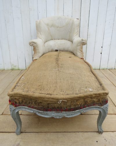 Antique French Napoleon III Daybed Chaise Longue - Image 6