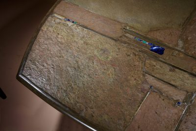 Brutalist Very Rare Shaped Signed And Dated Paul Kingma Coffee Table, 1995. - Image 6