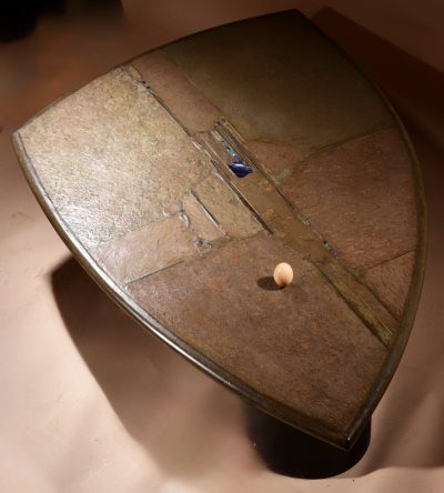 Brutalist Very Rare Shaped Signed And Dated Paul Kingma Coffee Table, 1995. - Image 10
