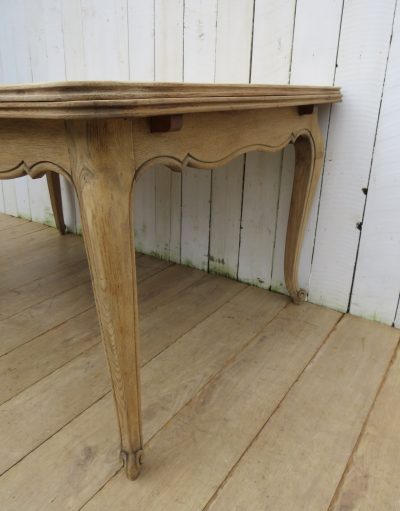 Bleached Oak Extending Dining Table - Image 3