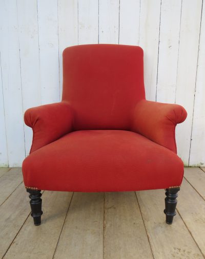 Antique French Napoleon III Armchair - Image 2
