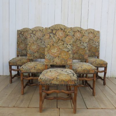 Set Of Six Os De Mouton Dining Chairs