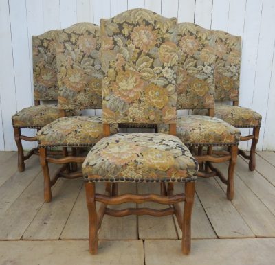 Set Of Six Os De Mouton Dining Chairs - Image 10
