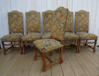 Set Of Six Os De Mouton Dining Chairs - Image 5