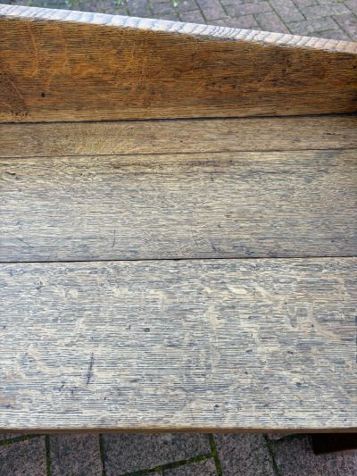 Arts & Crafts Oak Hall Seat - Image 7