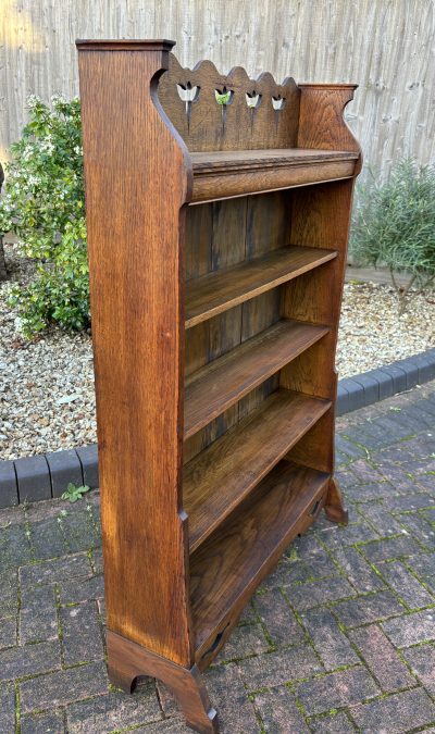 Arts & Crafts Oak Bookcase - Image 4