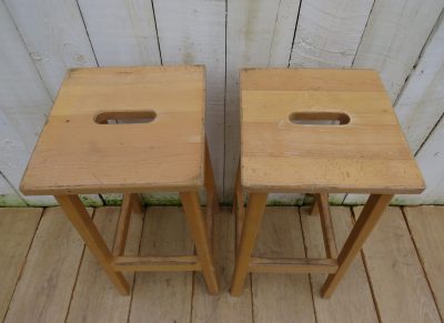 Tall Pair Of Vintage Bar Stools - Image 2