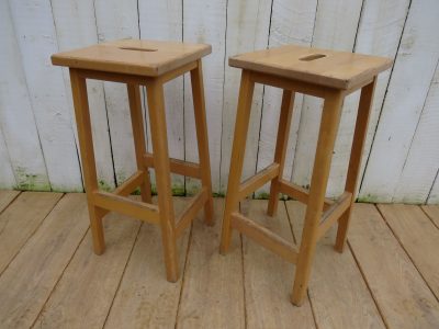 Tall Pair Of Vintage Bar Stools - Image 6