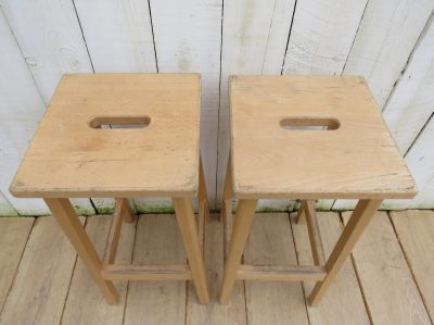 Tall Pair Of Vintage Bar Stools - Image 2