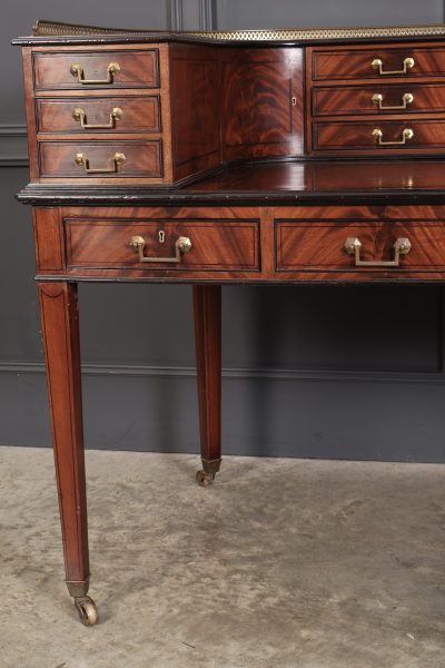 Magnificent Inlaid Mahogany Carlton House Writing Desk - Image 12