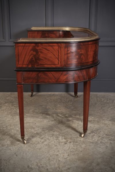 Magnificent Inlaid Mahogany Carlton House Writing Desk - Image 19