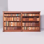 Large Mahogany Open Bookcase Antique Bookcases