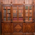 Victoria Oak Barley Twist Bookcase SAI2427 Antique Bookcases