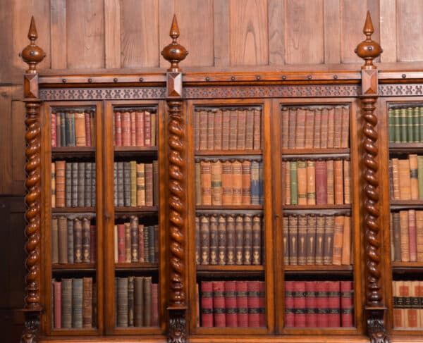 Victoria Oak Barley Twist Bookcase SAI2427 - Image 4