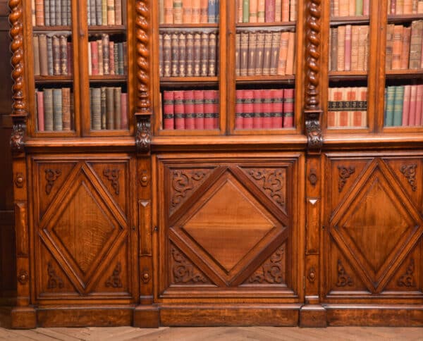 Victoria Oak Barley Twist Bookcase SAI2427 - Image 7