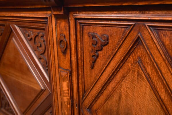 Victoria Oak Barley Twist Bookcase SAI2427 - Image 14