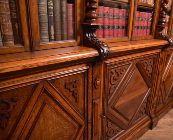 Victoria Oak Barley Twist Bookcase SAI2427 - Image 9