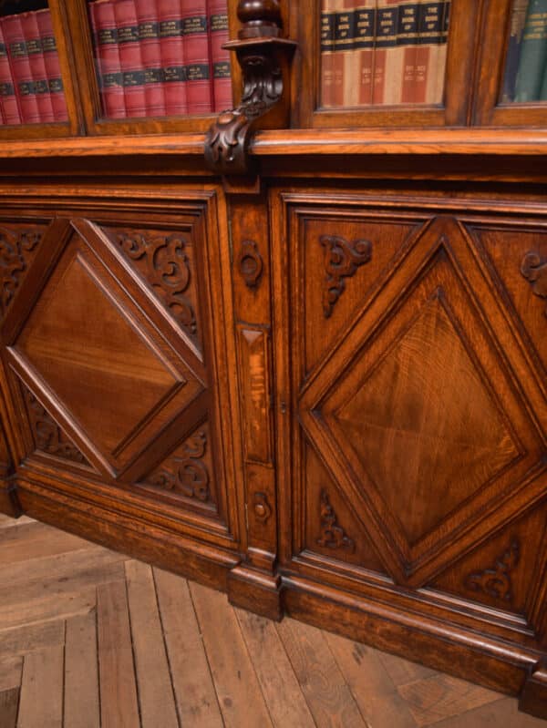 Victoria Oak Barley Twist Bookcase SAI2427 - Image 21