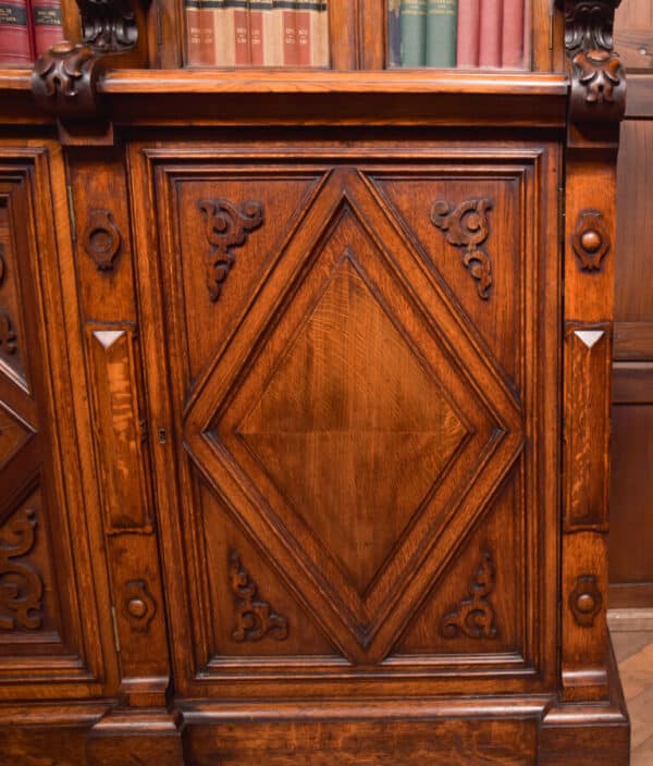 Victoria Oak Barley Twist Bookcase SAI2427 - Image 24